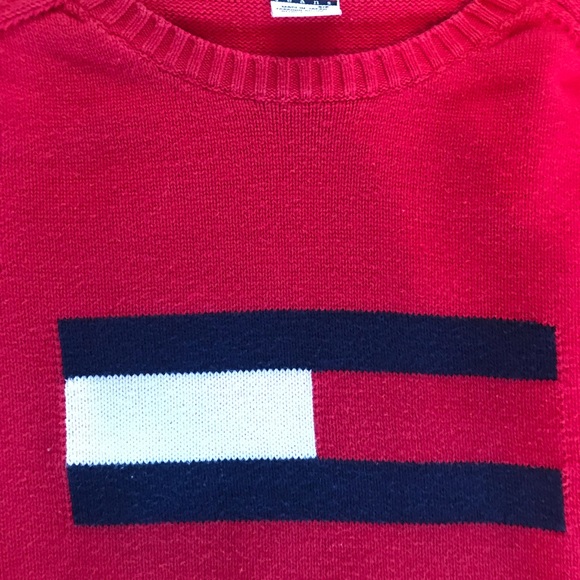 -SOLD-Vintage Tommy Hilfiger Flag Sweater - Picture 2 of 5